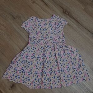 Crazy 8 Pink Blue Floral Dress Girls 3T